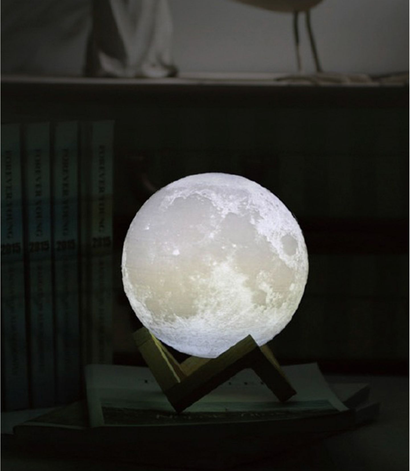 LAMPE DECO LUNE 16 COULEURS