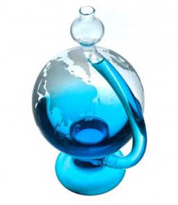 GLOBE BAROMETRE EN VERRE - GRAND MODELE