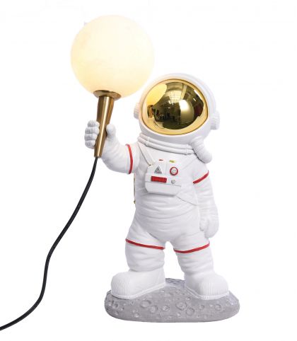 LAMPE ASTRONAUTE DEBOUT OR