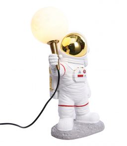 LAMPE ASTRONAUTE DEBOUT OR