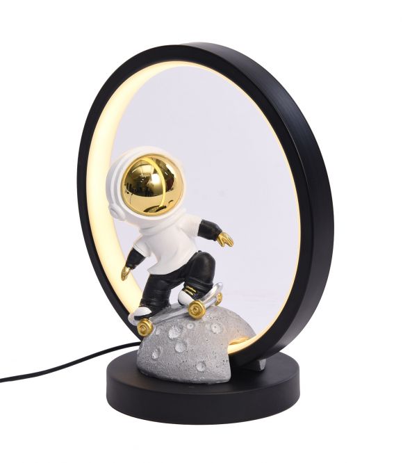 LAMPE CERCLE ASTRONAUTE OR