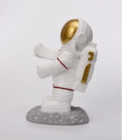 ASTRONAUTE SUPPORT DE BOUTEILLE OR