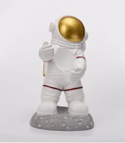 ASTRONAUTE SUPPORT DE BOUTEILLE OR