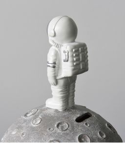 TIRELIRE ASTRONAUTE ARGENT