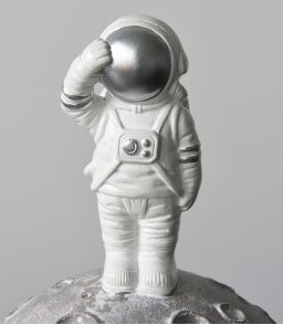 TIRELIRE ASTRONAUTE ARGENT