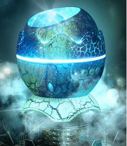 PROJECTEUR OEUF DE DINOSAURE AVEC ENCEINTE BLUETOOTH