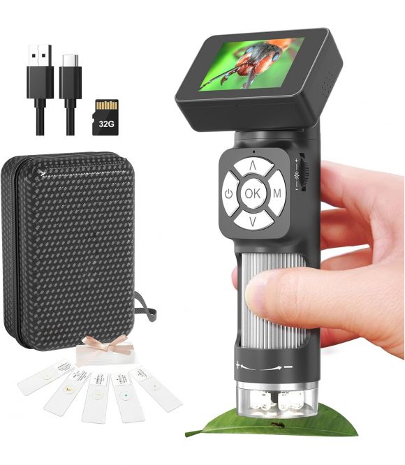 MICROSCOPE PORTABLE AVEC LCD 2 POUCES